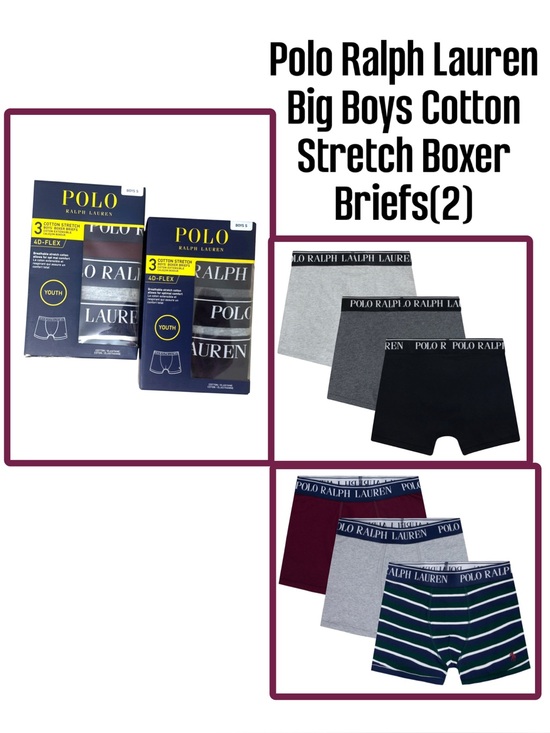 Polo Ralph Lauren Other - Polo Ralph Lauren Big Boys Cotton Stretch Boxer Briefs